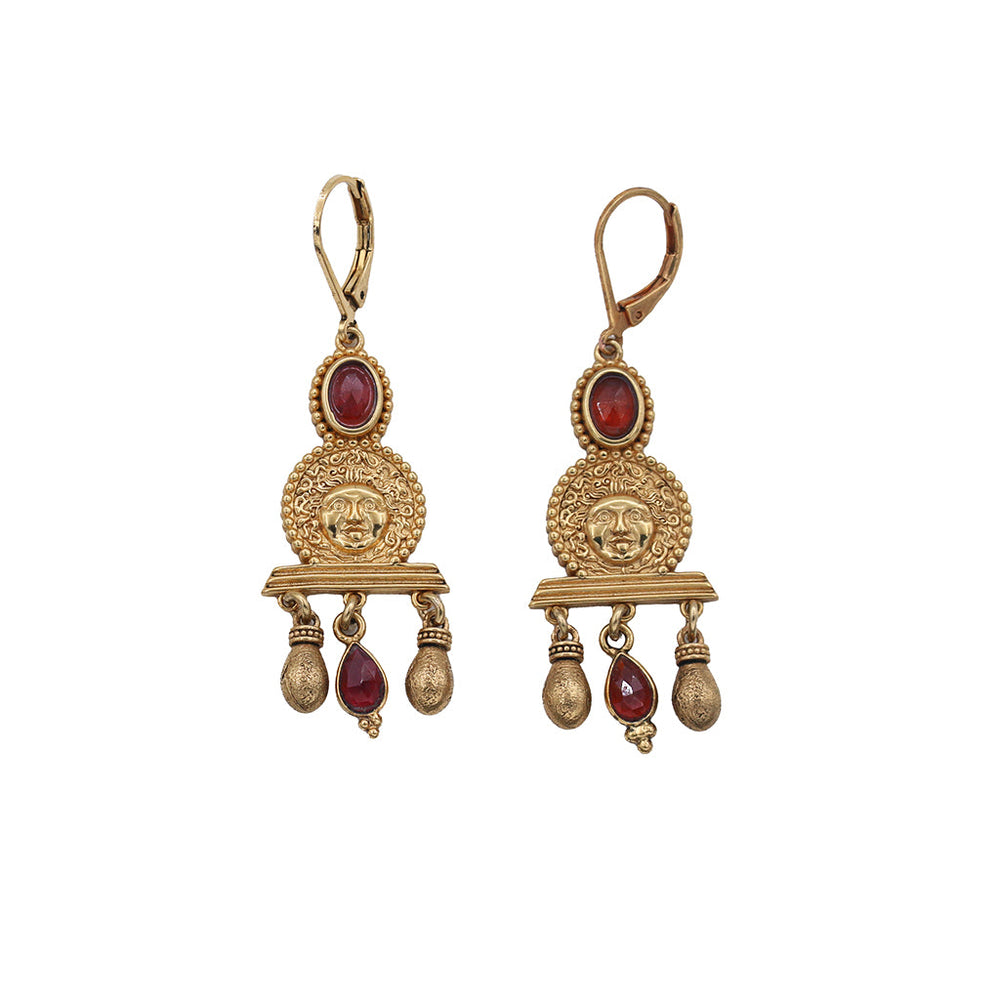 Boucles Médusa Ovales Hessonite