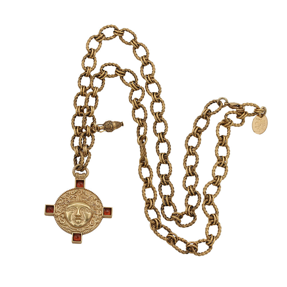 Collier Médusa Chaîne Hessonite