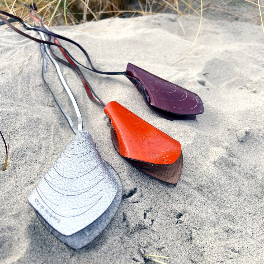 Porte-clefs "Moule" BRADERIE DE LILLE cuir Argent